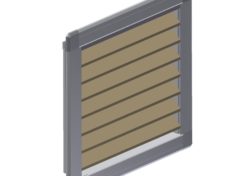 Alternative view of Typ APS050WSG0 Wetterschutzgitter APS AROSIO Aluminium Fertigung nach Maß neu