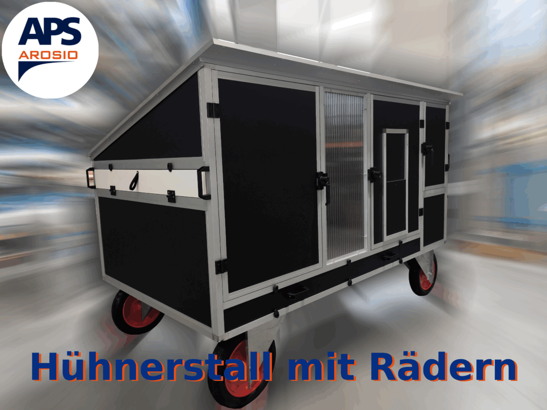 Hühnerstall mit Rädern 2