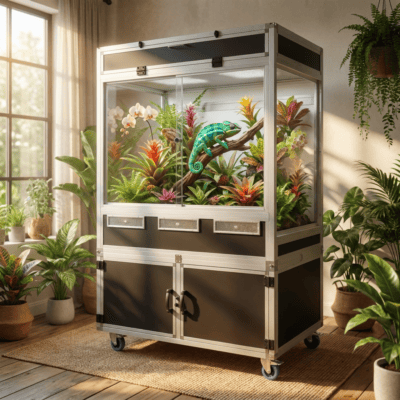 Glasterrarium mit Unterschrank APS Arosio